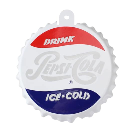 3.25&#x22; Pepsi-Cola Logo Bottle Cap Ornament